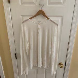 Club Monaco Cream Henley